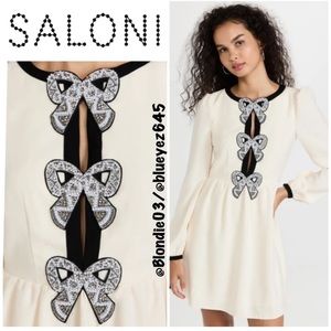Saloni Camille Bows Mini Dress UK8/US4